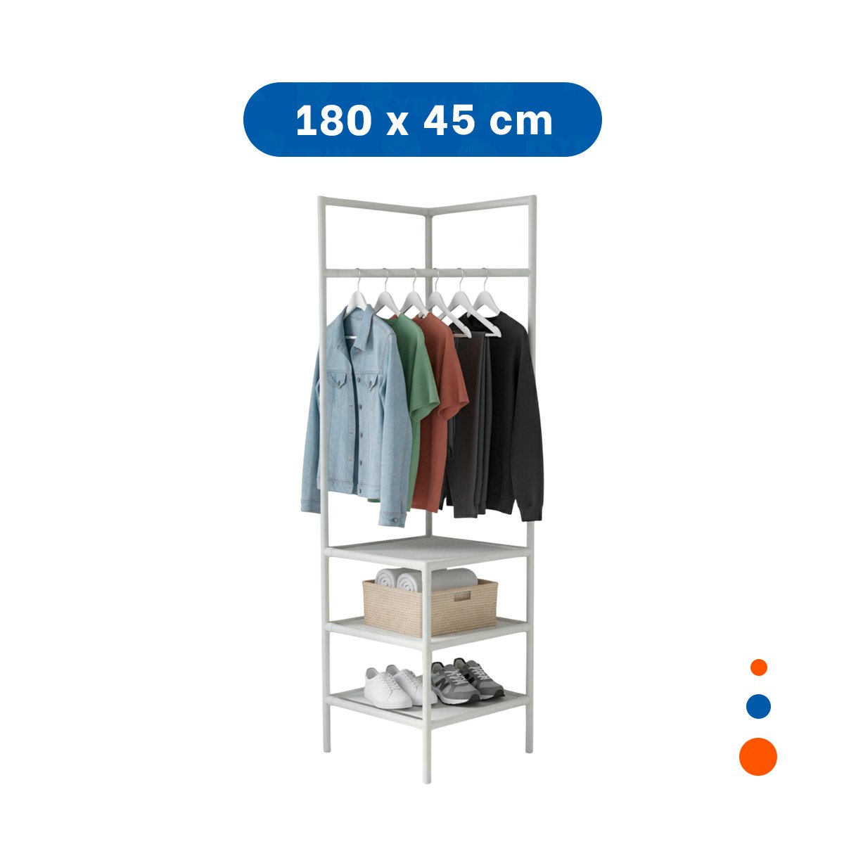 PACK4 MODULO ORGANIZADOR CON PERCHERA Y ESPACIOS PARA ZAPATOS Y+PAPEL REGALO - 4