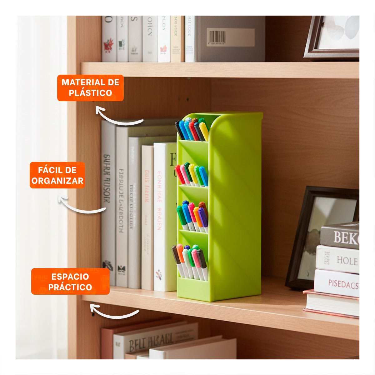 PACK6 ESTRUCTURA PARA ESCRITORIO ACTIVO CON INCLINACION VERDE - 2