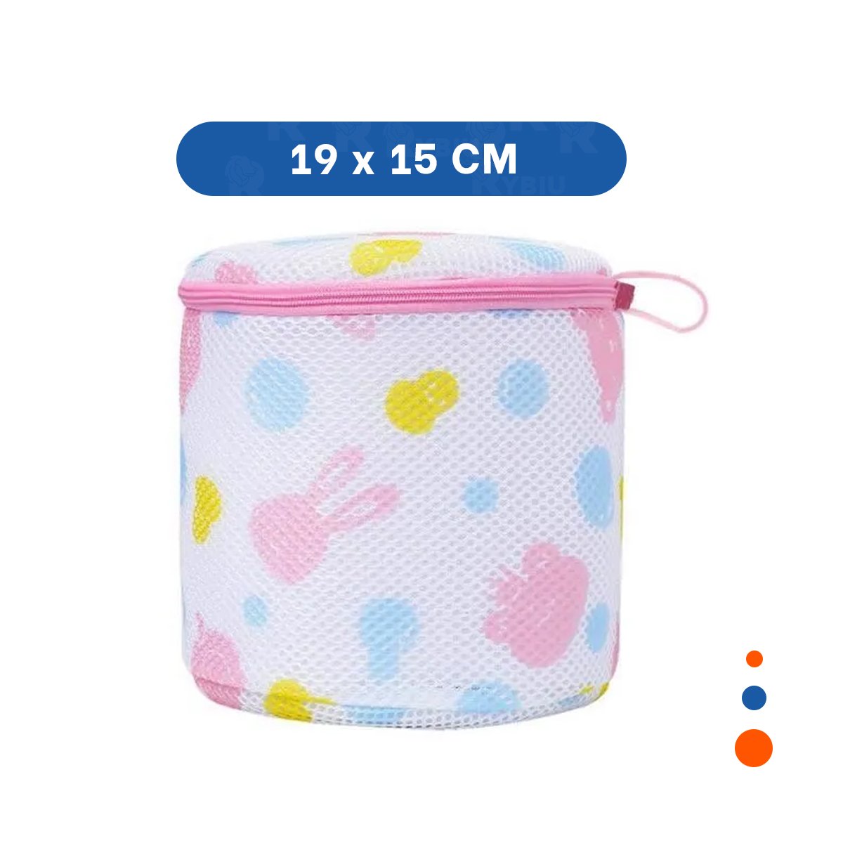 PACK12 SACO MALLA PARA LAVAR ROPA DISENO CILINDRO BLANCO CON OSITOS SUAVE Y+PAPEL REGALO - 4