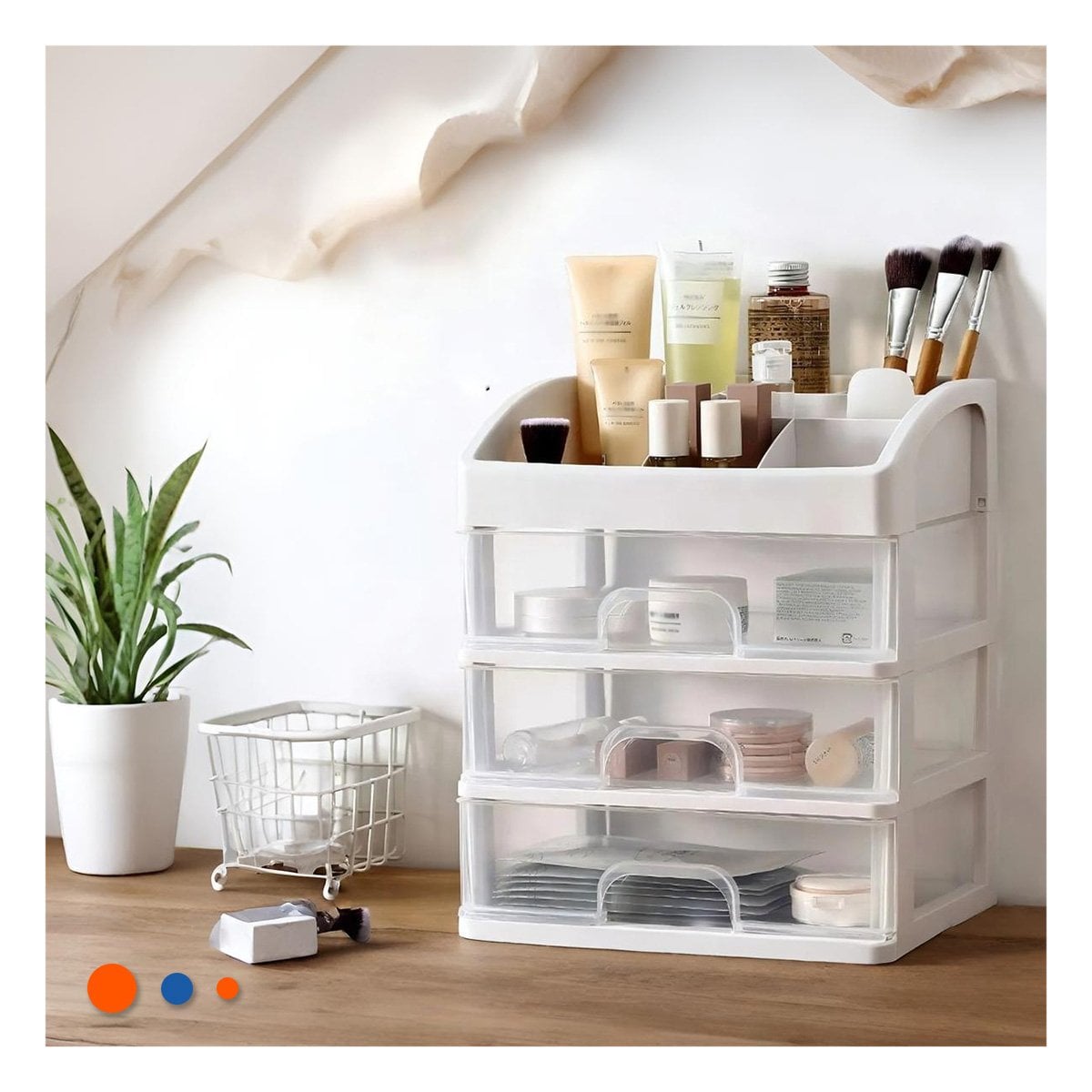PACK6 ESTRUCTURA PENSADA PARA OFICINA CASERA CON CAJONES Y+PAPEL REGALO - 5