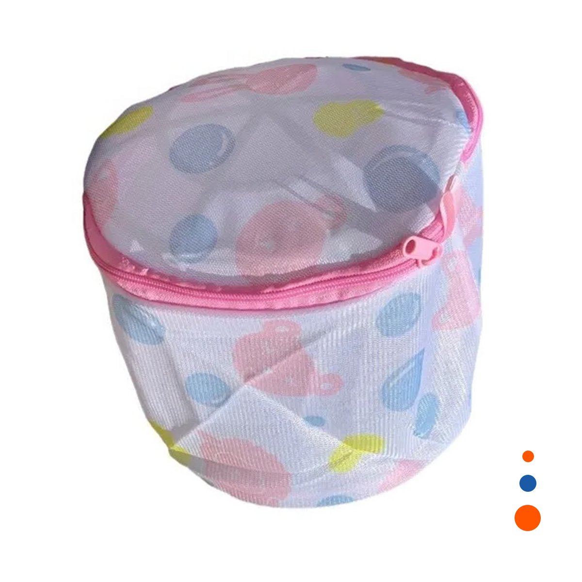 PACK2 ESTUCHE MALLA PROTECTORA ROPA ESTILO CILINDRO BLANCO CON OSITOS SEGURO Y+REGALO STICKER - 2