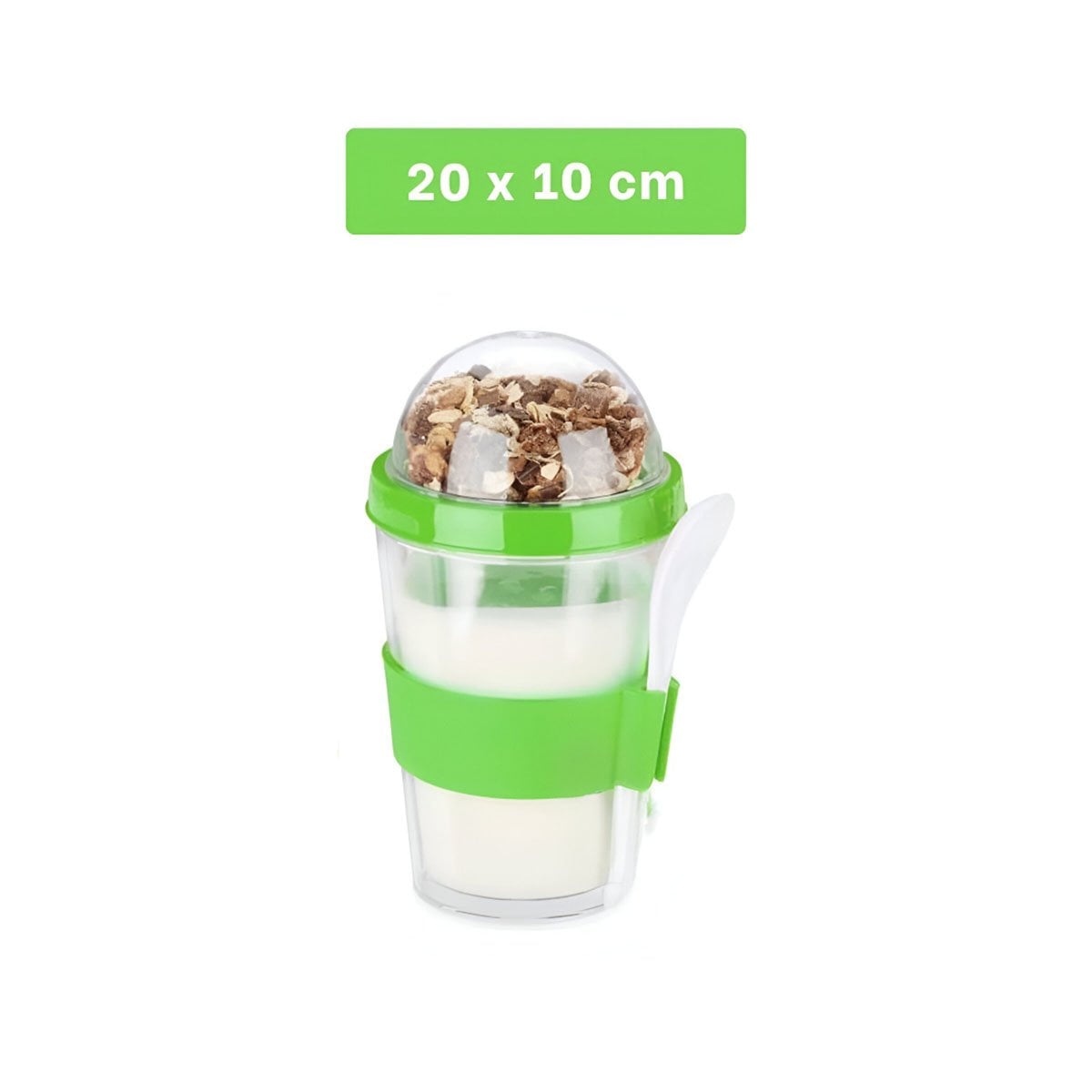 PACK2 CONTENEDOR VERDE LIMON DE 350 ML PARA ALIMENTACION DIARIA ORGANIZADA Y+PAPEL REGALO - 4