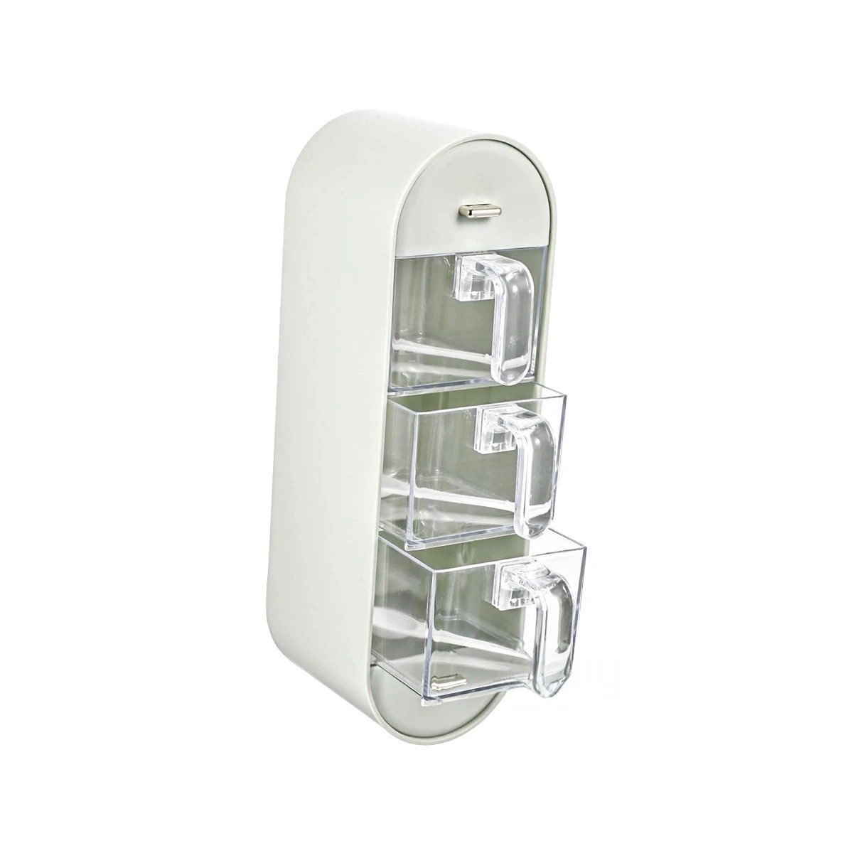 PACK2 SOPORTE DE CONDIMENTOS EMPOTRABLE COLOR BLANCO PARA COCINA MODERNA Y+REGALO STICKER - 2