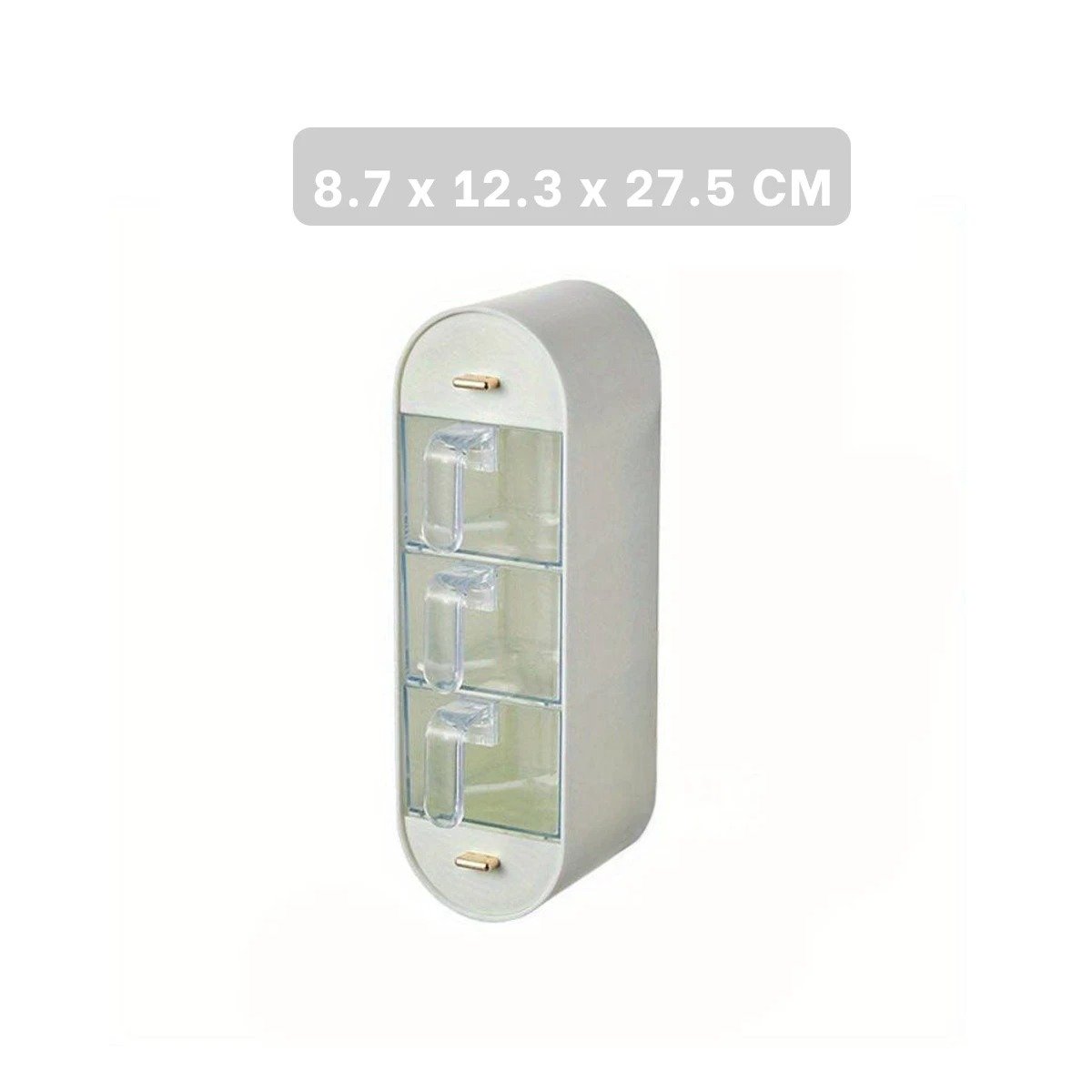 PACK2 SOPORTE DE CONDIMENTOS EMPOTRABLE COLOR BLANCO PARA COCINA MODERNA Y+REGALO STICKER - 4
