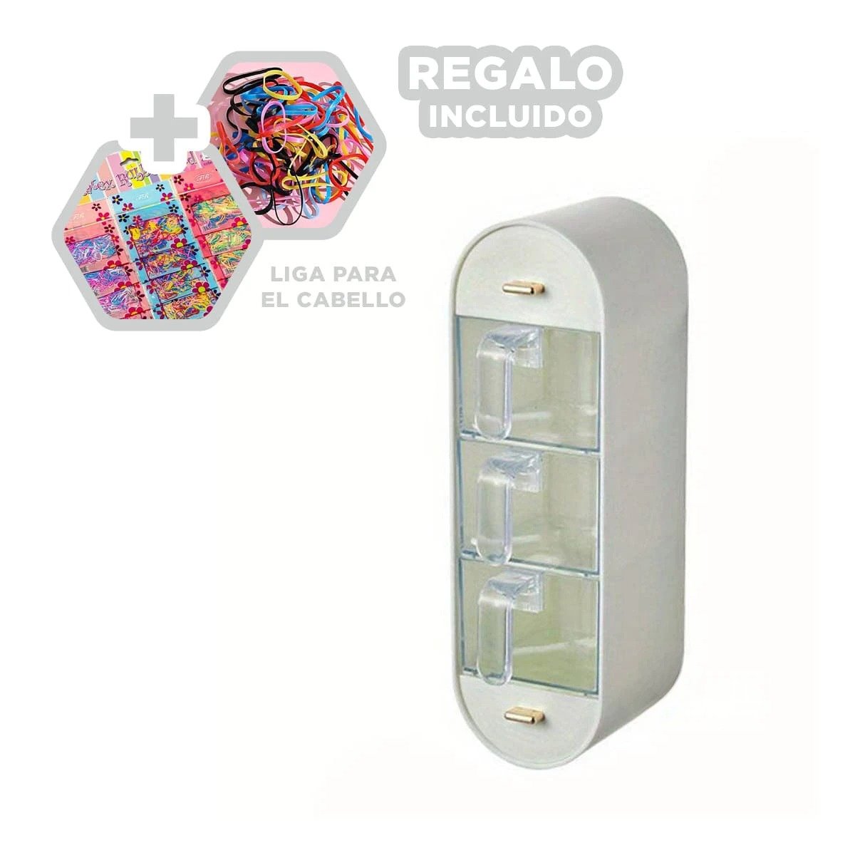 ORGANIZADOR BLANCO EMPOTRABLE DE CONDIMENTOS PARA ESPACIOS DE COCINA Y+LIGAS REGALO - 2