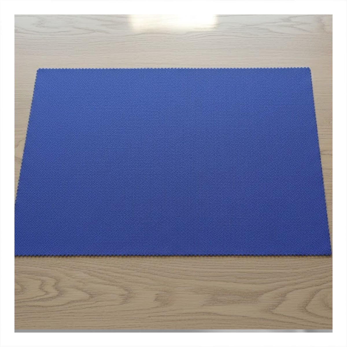 JUEGO 6 INDIVIDUALES RECTANGULARES LISO AZUL 30X45CM PARA COCINA Y HOGAR Y+PAPEL REGALO - 1