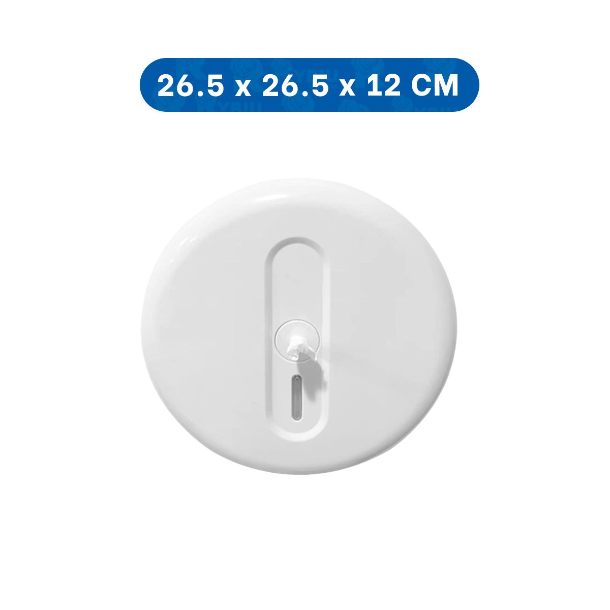 PACK2 SOPORTE PAPEL HIGIENICO CIRCULAR JUMBO BLANCO PARA PARED Y CASA Y+REGALO STICKER - 4