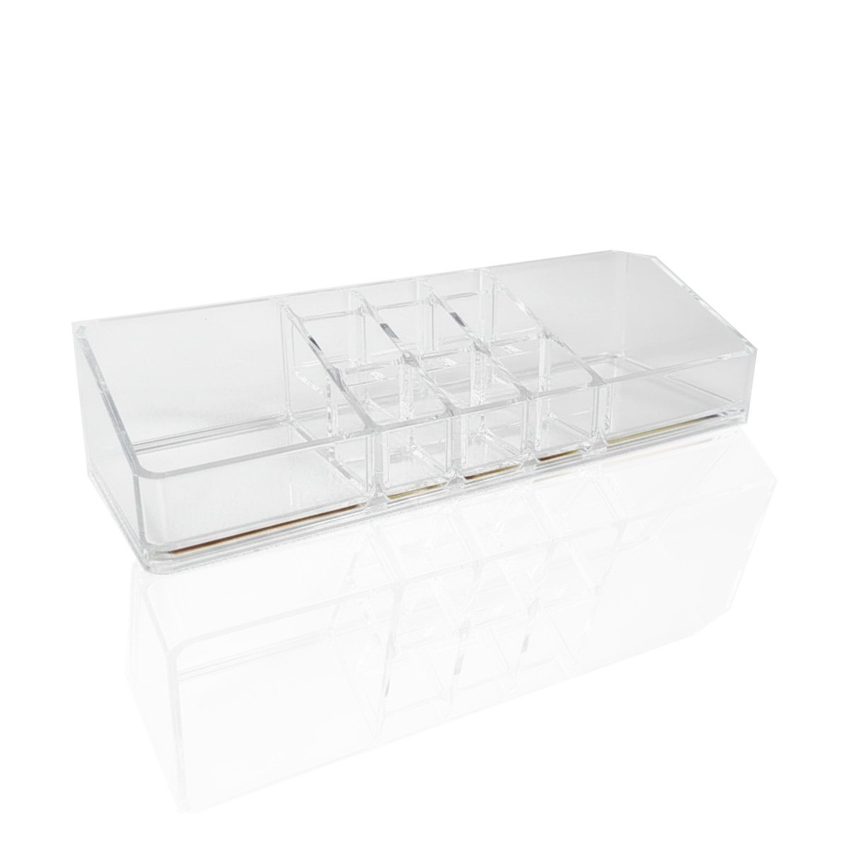 PACK2 ORGANIZADOR ACRILICO TRANSPARENTE 11 DIVISIONES PARA MAQUILLAJE Y+REGALO STICKER - 2