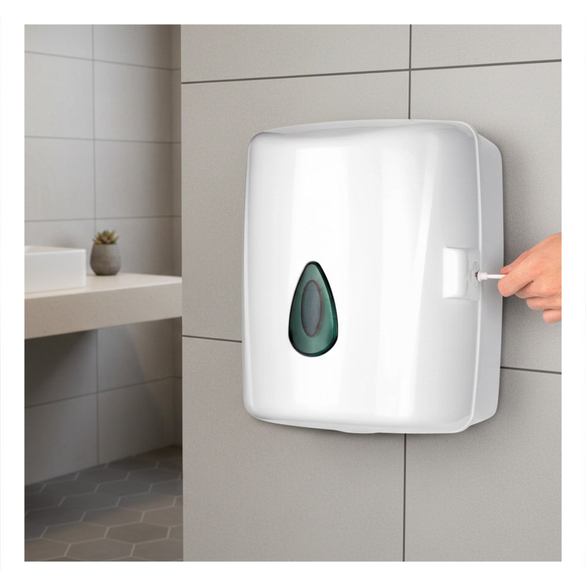 PORTA DE PAPEL TOALLA VERTICAL BLANCO EN ROLLO PARA COCINA Y HOGAR Y+LIGAS REGALO - 3
