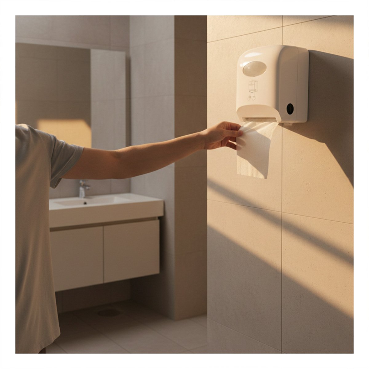 SOPORTE DE PAPEL TOALLA EN ROLLO HORIZONTAL BLANCO PARA COCINA Y+REGALO STICKER - 5