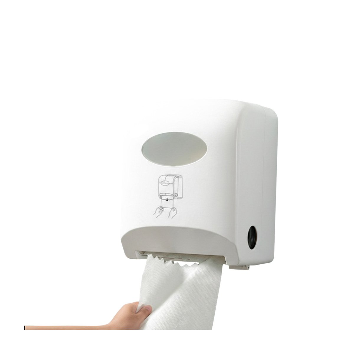 PACK2 SOPORTE PAPEL TOALLA ROLLO HORIZONTAL BLANCO PARA COCINA Y HOGAR Y+REGALO STICKER - 2