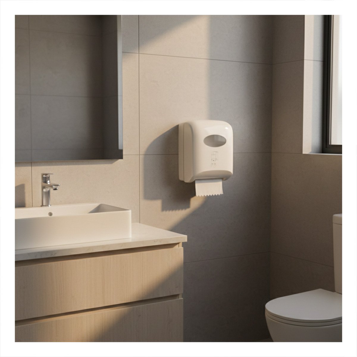 PACK2 SOPORTE PAPEL TOALLA ROLLO HORIZONTAL BLANCO PARA COCINA Y HOGAR Y+REGALO STICKER - 5