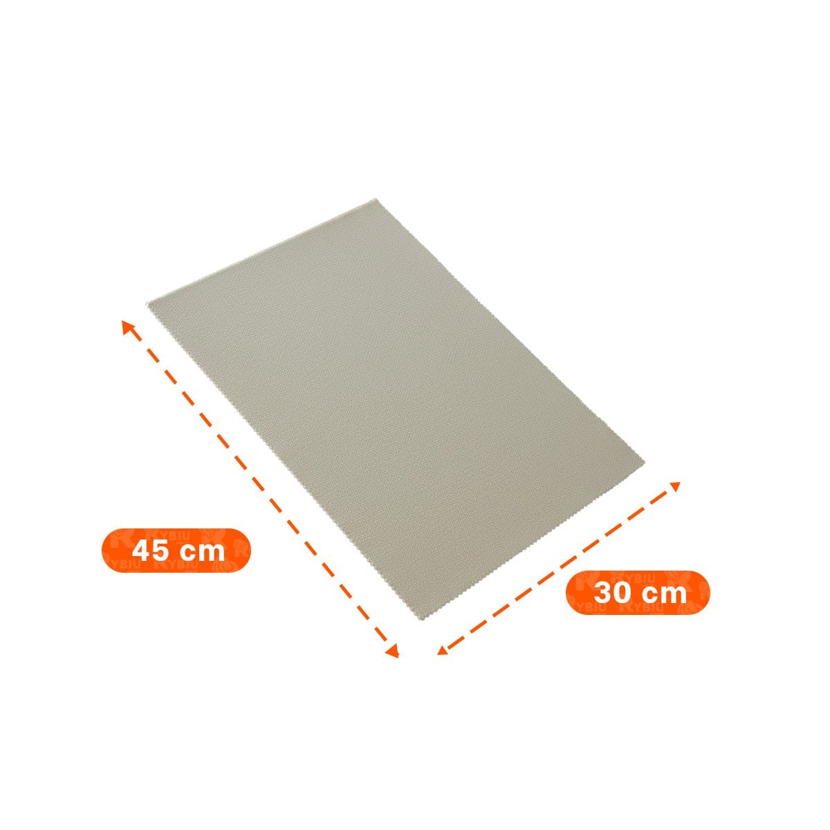 PACK12 COLECCION 6 INDIVIDUAL RECTANGULAR BEIGE LISO 30X45CM PARA COCINA - 4
