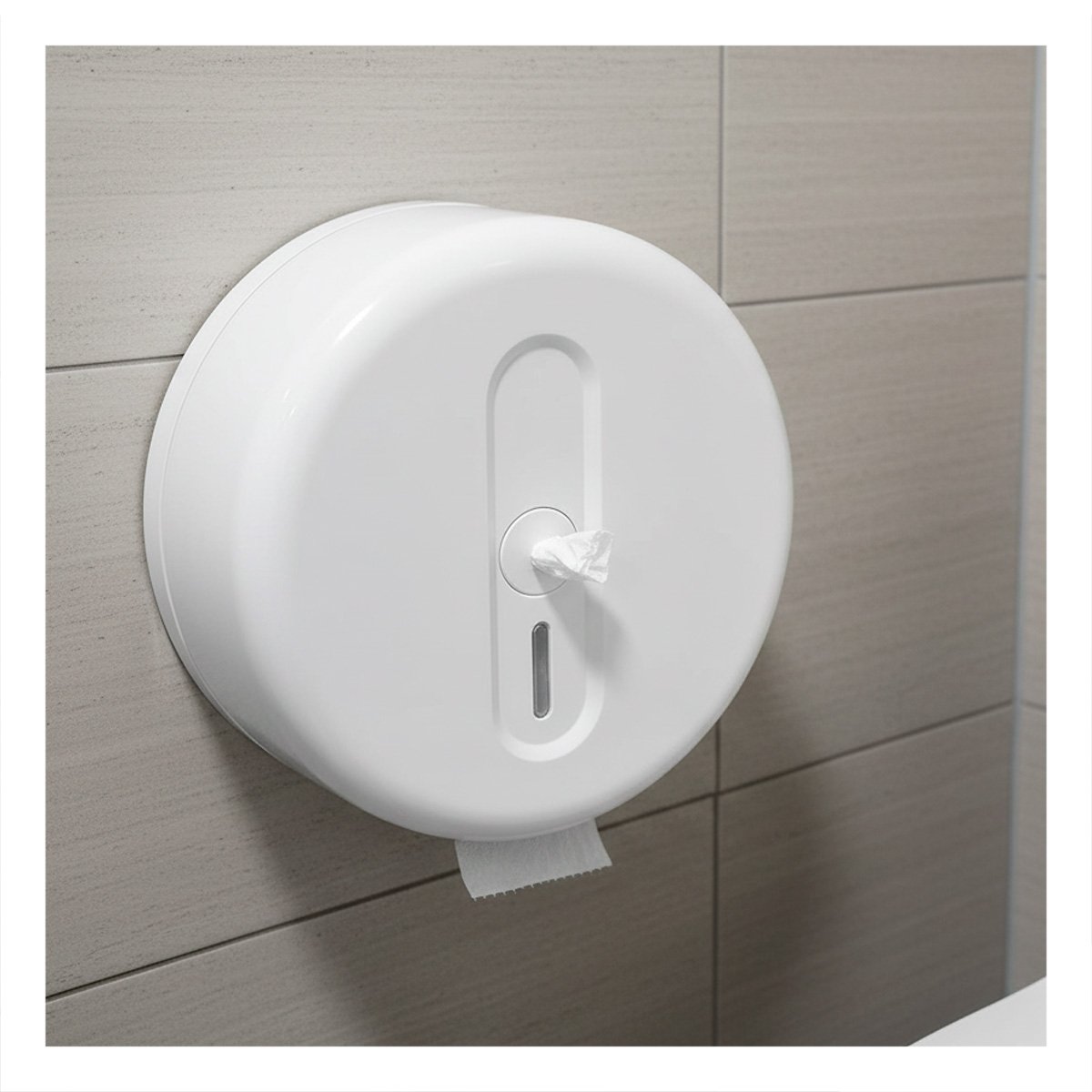 PACK4 CONTENEDOR PAPEL HIGIENICO CIRCULAR JUMBO BLANCO PARA USO DIARIO - 2