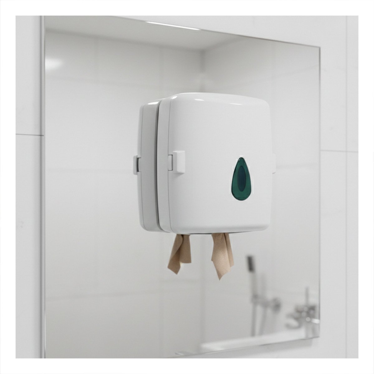 PACK2 SOPORTE BLANCO PAPEL TOALLA ROLLO VERTICAL PARA COCINA Y HOGAR Y+REGALO STICKER - 5