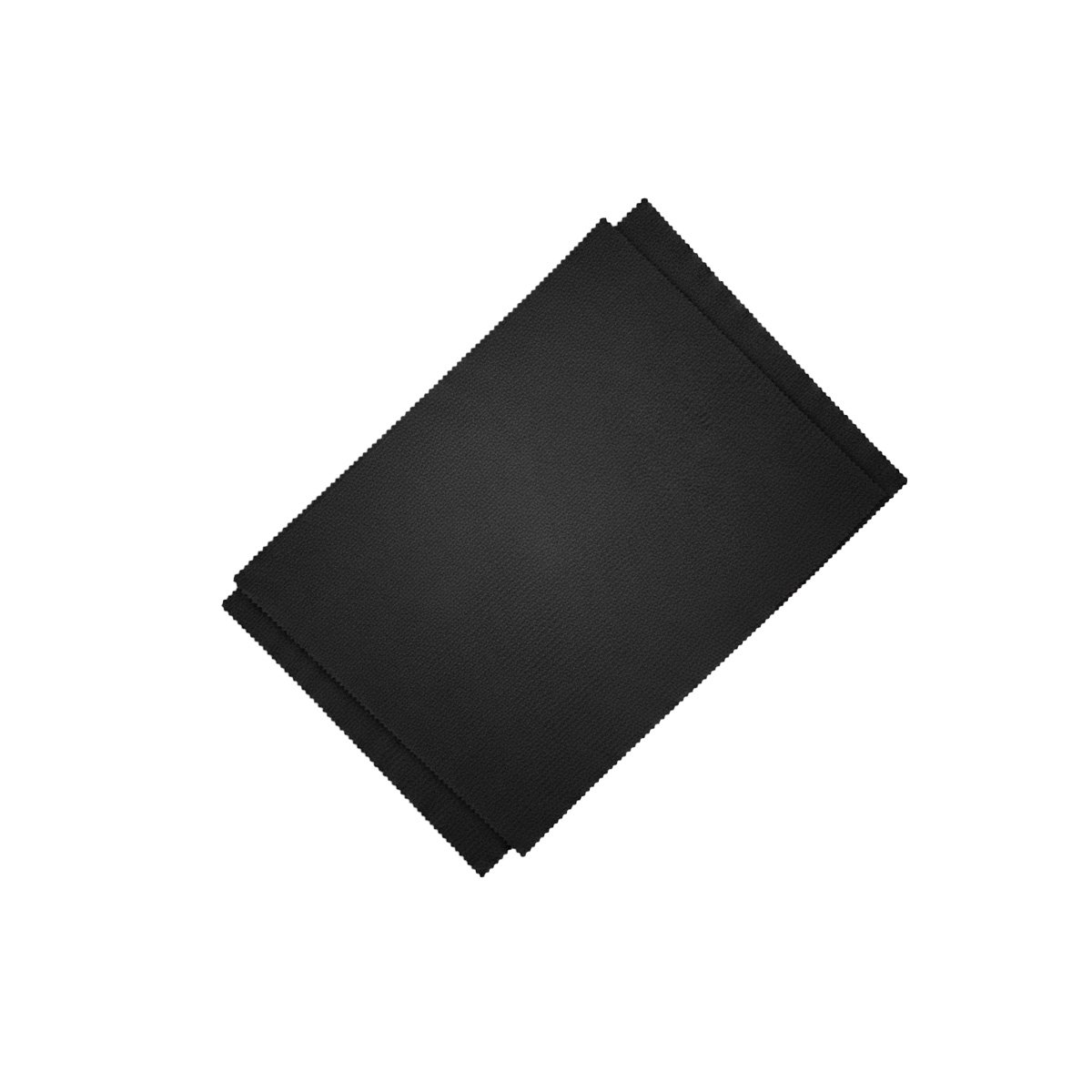 KIT 6 INDIVIDUALES RECTANGULARES LISO NEGRO 30X45CM PARA MESA Y EVENTOS Y+REGALO STICKER - 1
