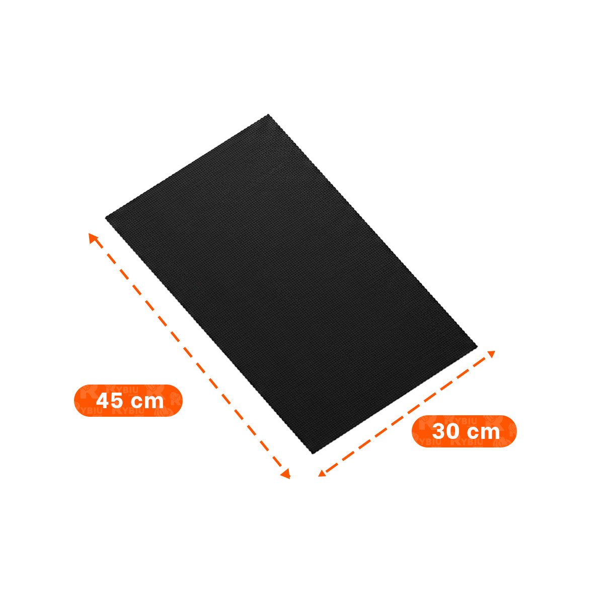 KIT 6 INDIVIDUALES RECTANGULARES LISO NEGRO 30X45CM PARA MESA Y EVENTOS Y+REGALO STICKER - 4