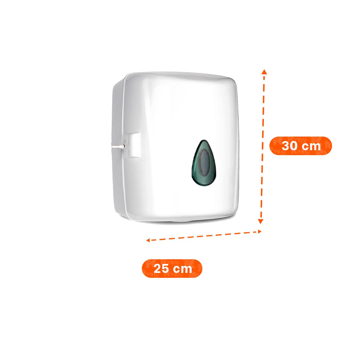 CONTENEDOR PAPEL TOALLA ROLLO VERTICAL BLANCO PARA COCINA Y USO DIARIO - 4