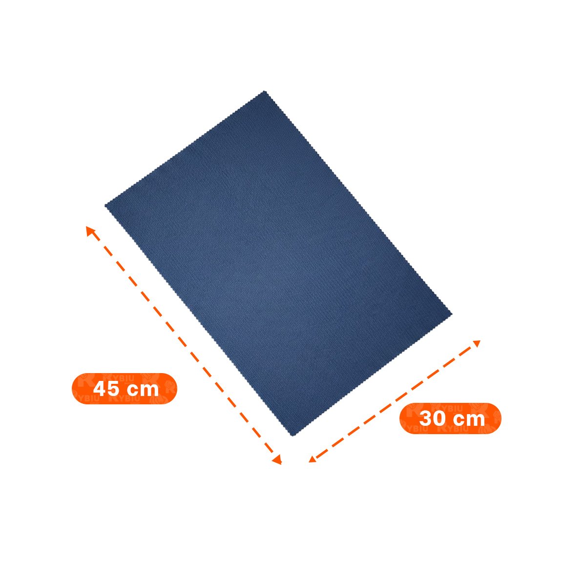 COLECCION 6 INDIVIDUALES RECTANGULARES LISO AZUL 30X45CM PARA COCINA Y+POST IT - 4