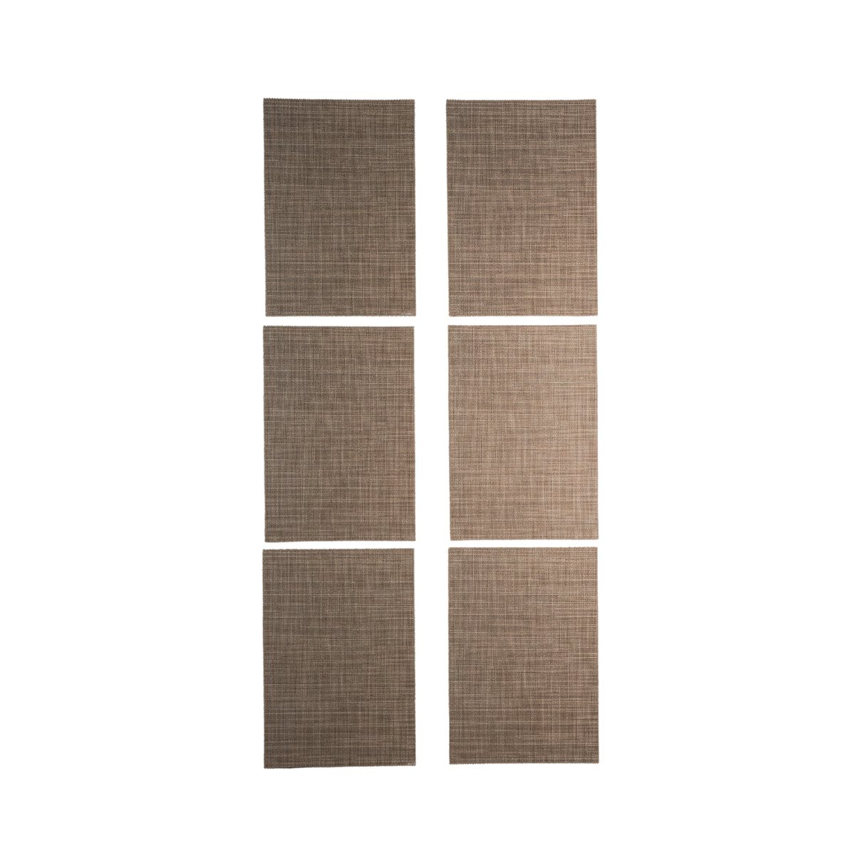 PACK12 JUEGO 6 INDIVIDUAL RECTANGULAR 30X45CM JASPEADO MARRON PARA COCINA Y+REGALO STICKER - 2