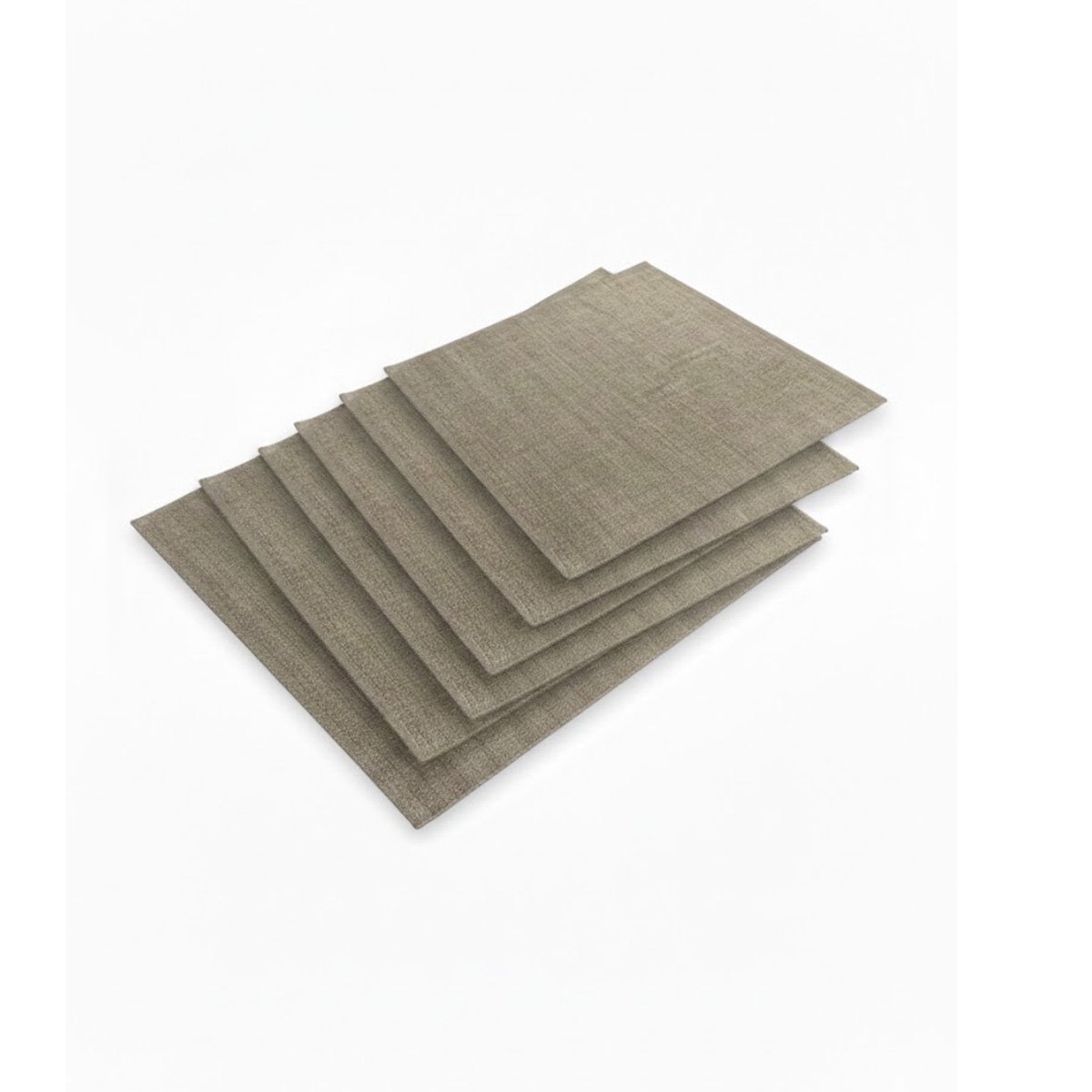 KIT 6 INDIVIDUALES RECTANGULARES LISO BEIGE 30X45CM PARA MESA Y EVENTOS Y+REGALO STICKER - 1