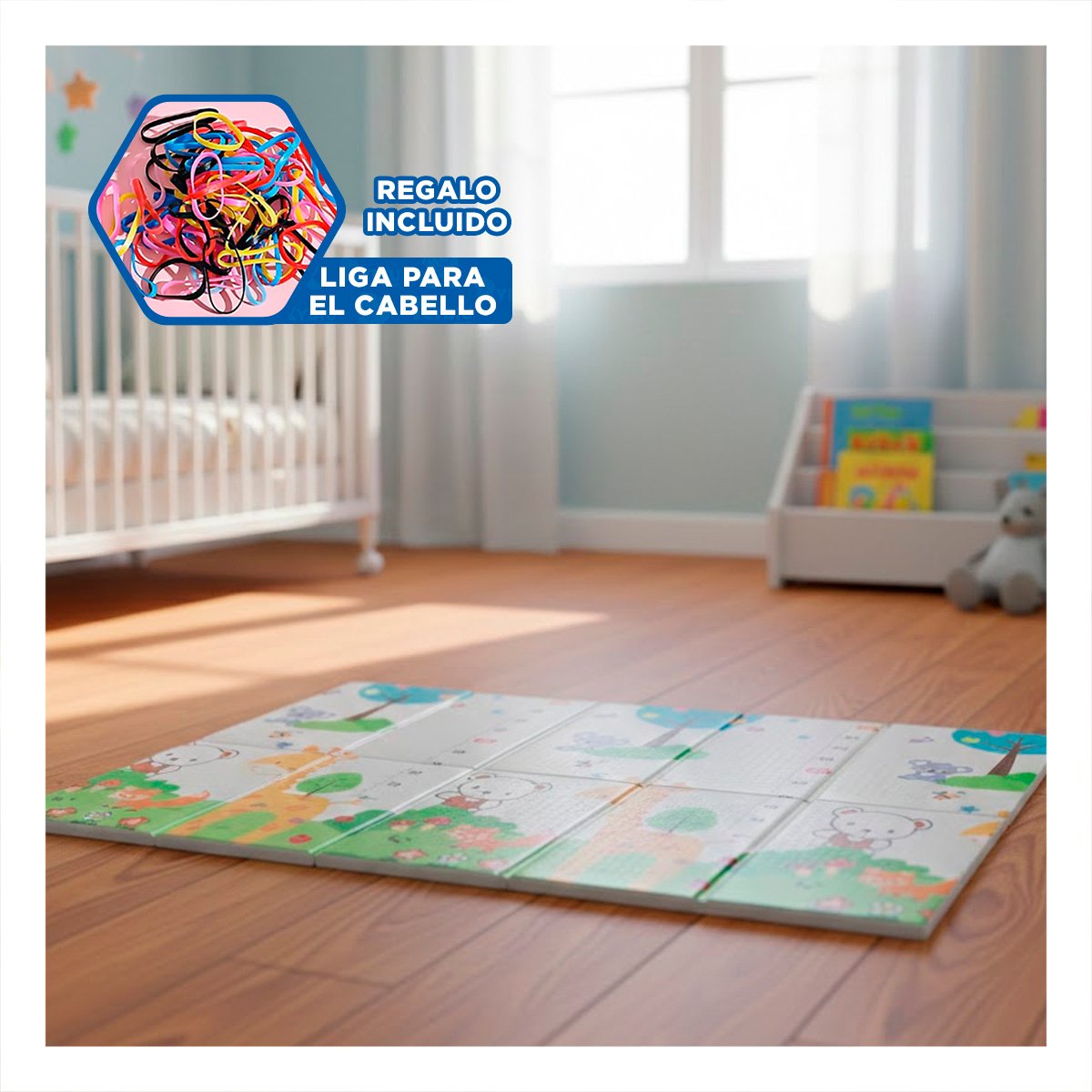 SUPERFICIE DE JUEGO NIÑOS MULTICOLOR 250X180X2CM PARA AREA INFANTIL Y+LIGAS REGALO - 2