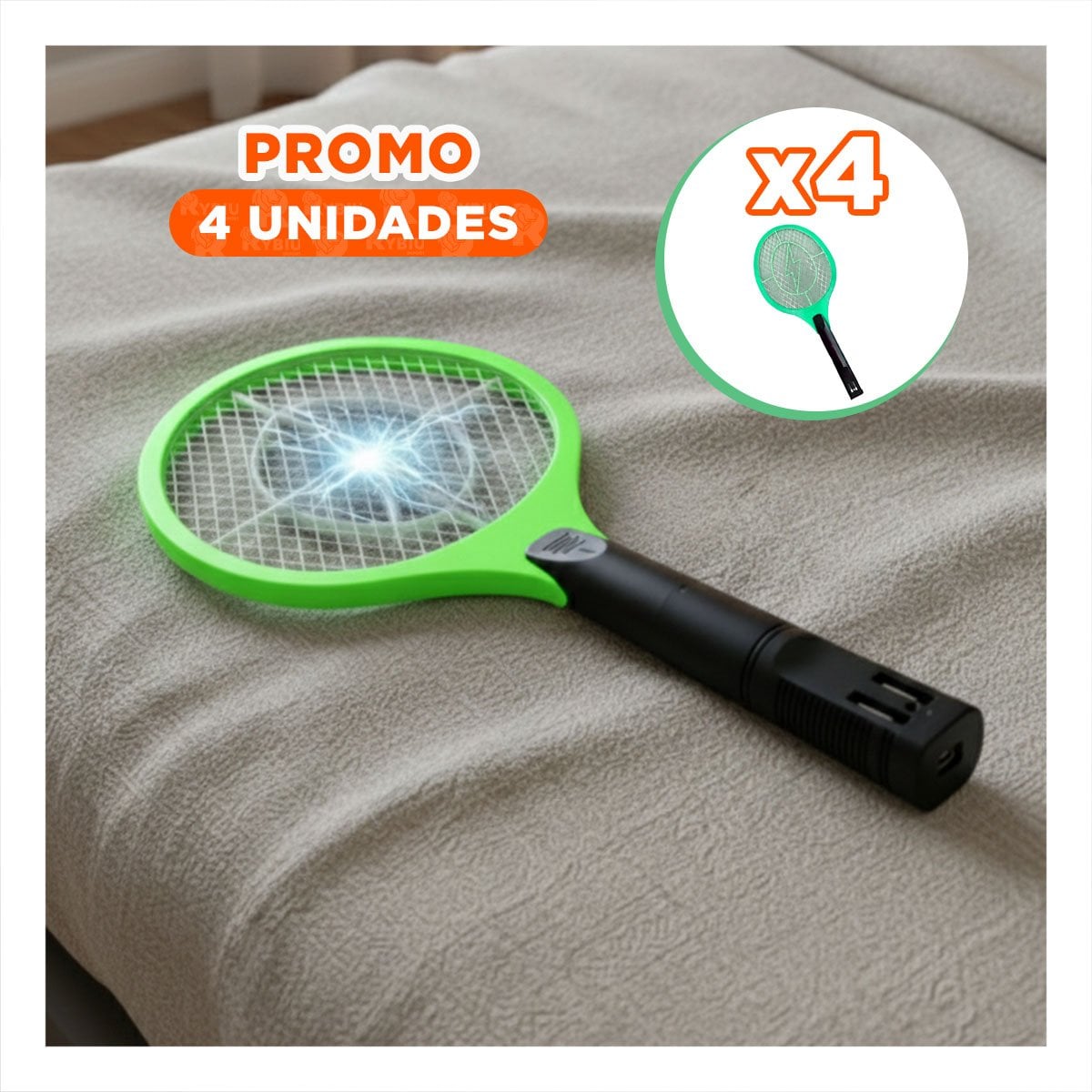 PACK4 DISPOSITIVO MOSQUITERA VERDE MANGO NEGRO PARA COCINA Y CONTROL DE INSECTOS Y+PAPEL REGALO - 1