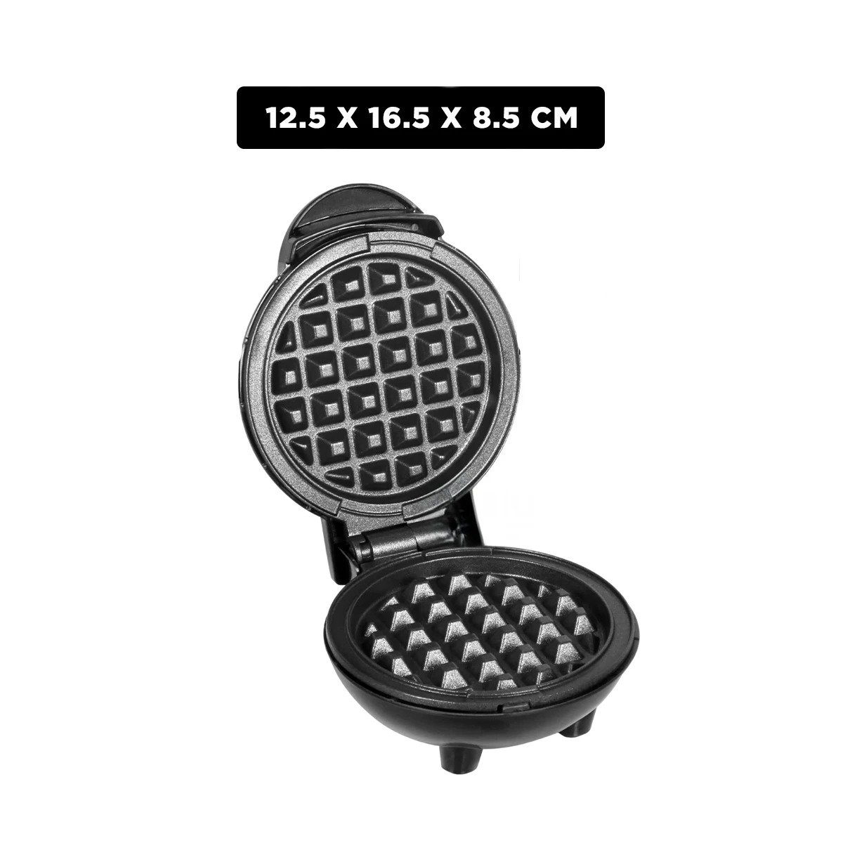 PACK6 COCINA PARA WAFFLES NEGRO PARA PREPARACION DE WAFFLES Y DESAYUNOS DIARIOS - 4