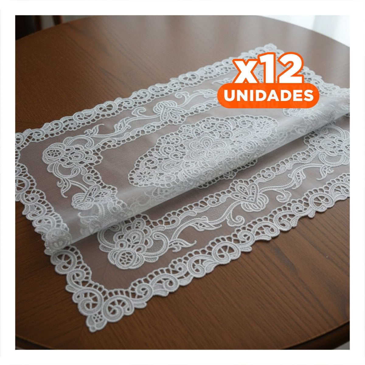 PACK12 TAPETE DECORATIVO PLATEADO CON ENCAJE FLORAL PARA HOGAR MODERNO Y+REGALO STICKER - 1
