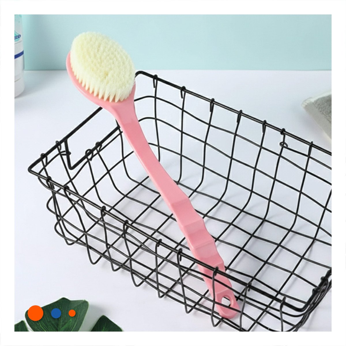 PACK6 BROCHA SPA ROSADO 36CM UN CABEZAL PARA RELAX Y BIENESTAR Y+PAPEL REGALO - 5