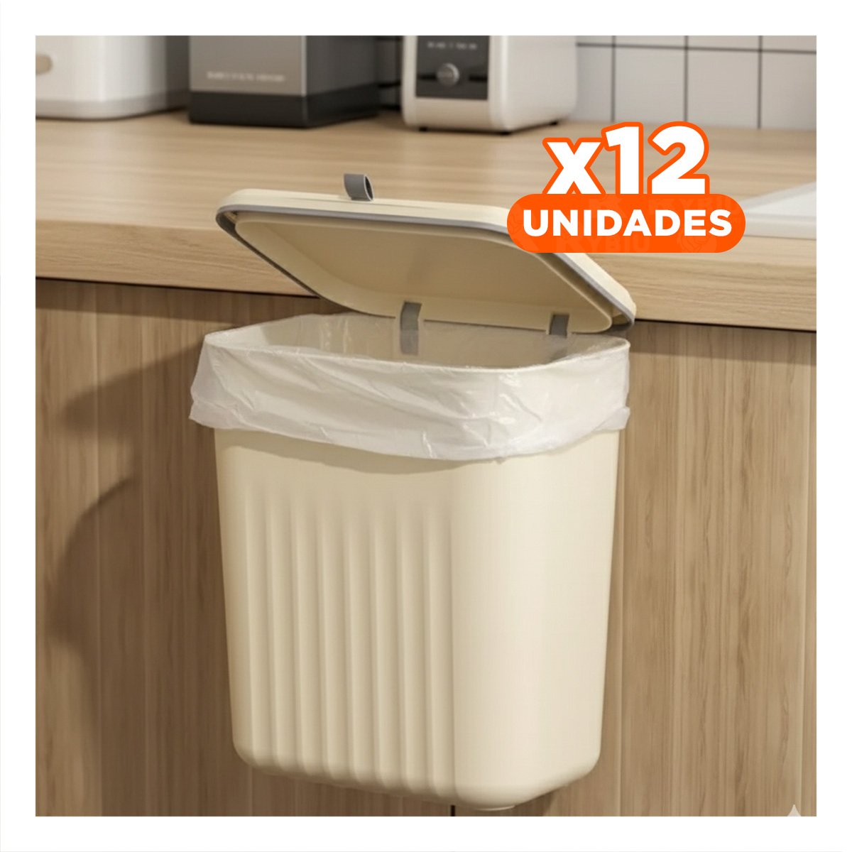 PACK12 CUBO BEIGE ORGANIZADOR MODERNO Y FACIL DE USAR PARA HOGAR Y+PAPEL REGALO - 1