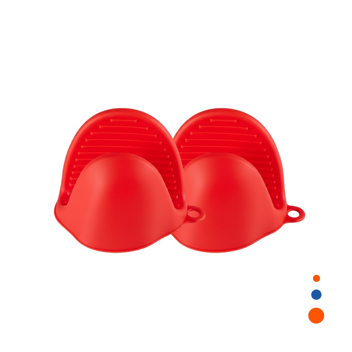 GUANTES CUBIERTOS DE SILICONA ROJO PARA TAREAS DE COCINA Y HOGAR 7,3X9,5CM Y+REGALO STICKER - 1