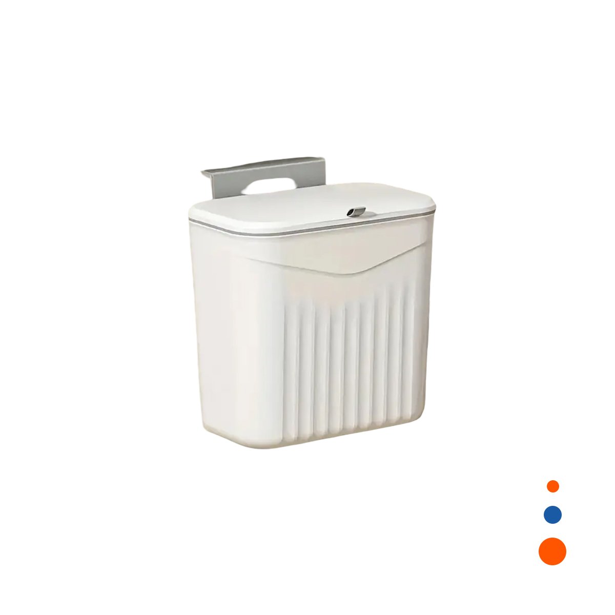PACK4 CONTENEDOR DE BASURA BLANCO DURADERO Y DECORATIVO PARA LA COCINA Y+PAPEL REGALO - 3