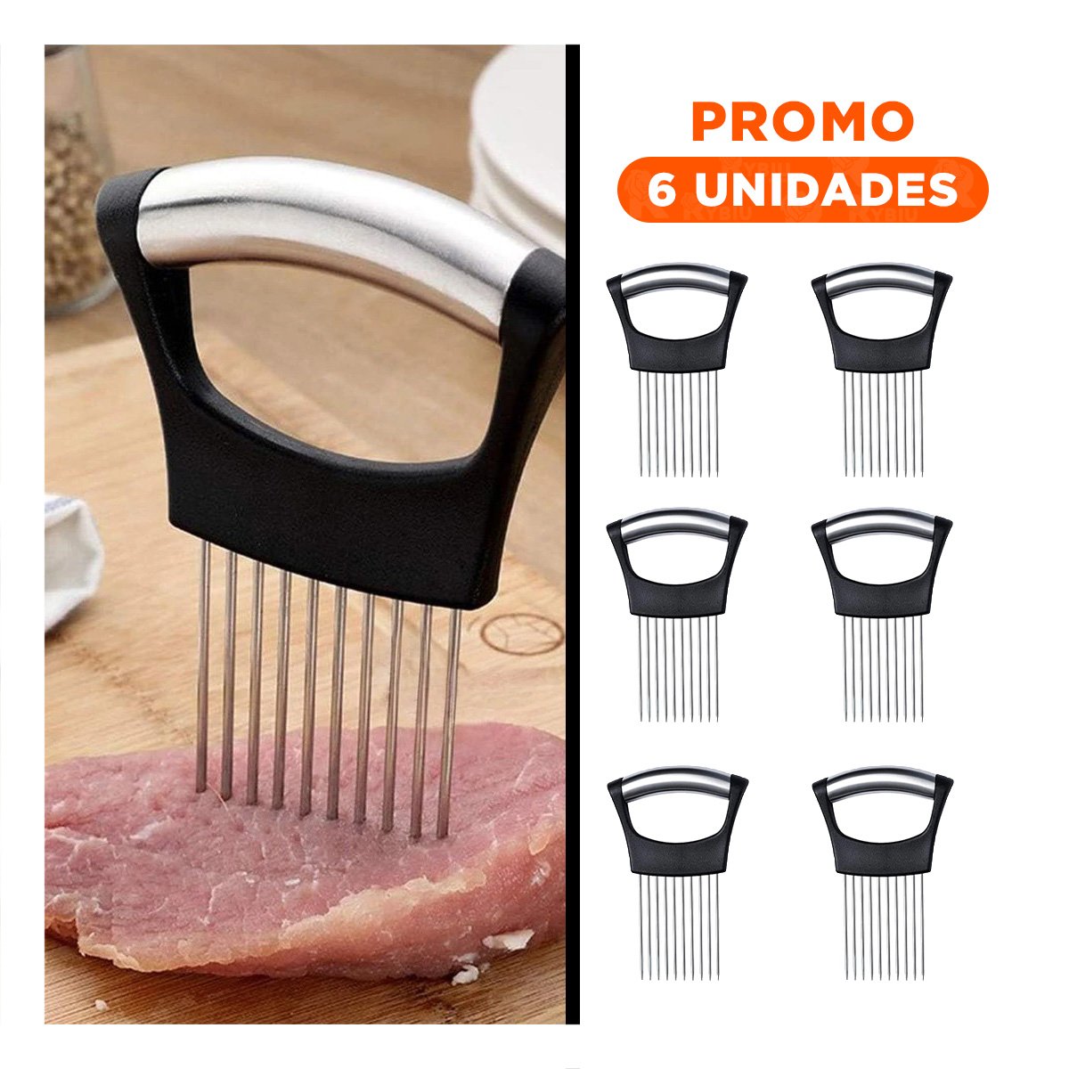 PACK6 EQUIPO DE AGUJAS PARA FRUTAS Y VERDURAS PARA COCINA Y USO DIARIO Y+REGALO STICKER - 1