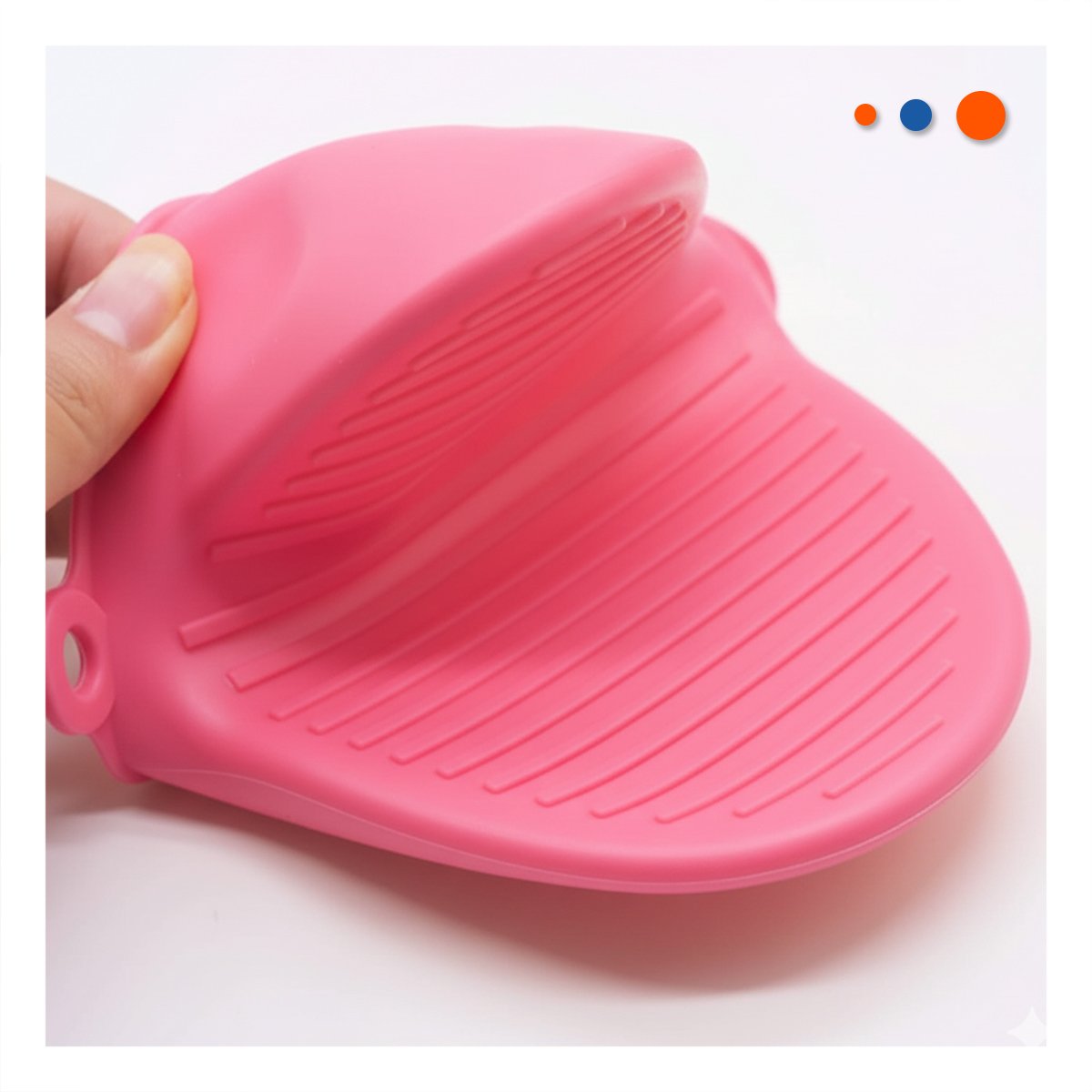 PACK12 CUBIERTOS DE SILICONA ROSADO PARA COCINA Y HOGAR 7,3X9,5CM Y+PAPEL REGALO - 2