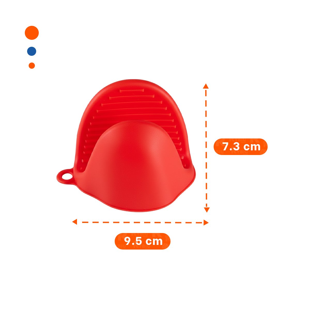 PACK12 PROTECCIONES ACCESORIOS DE SILICONA ROJO PARA COCINA Y HOGAR 7,3X9,5CM - 4