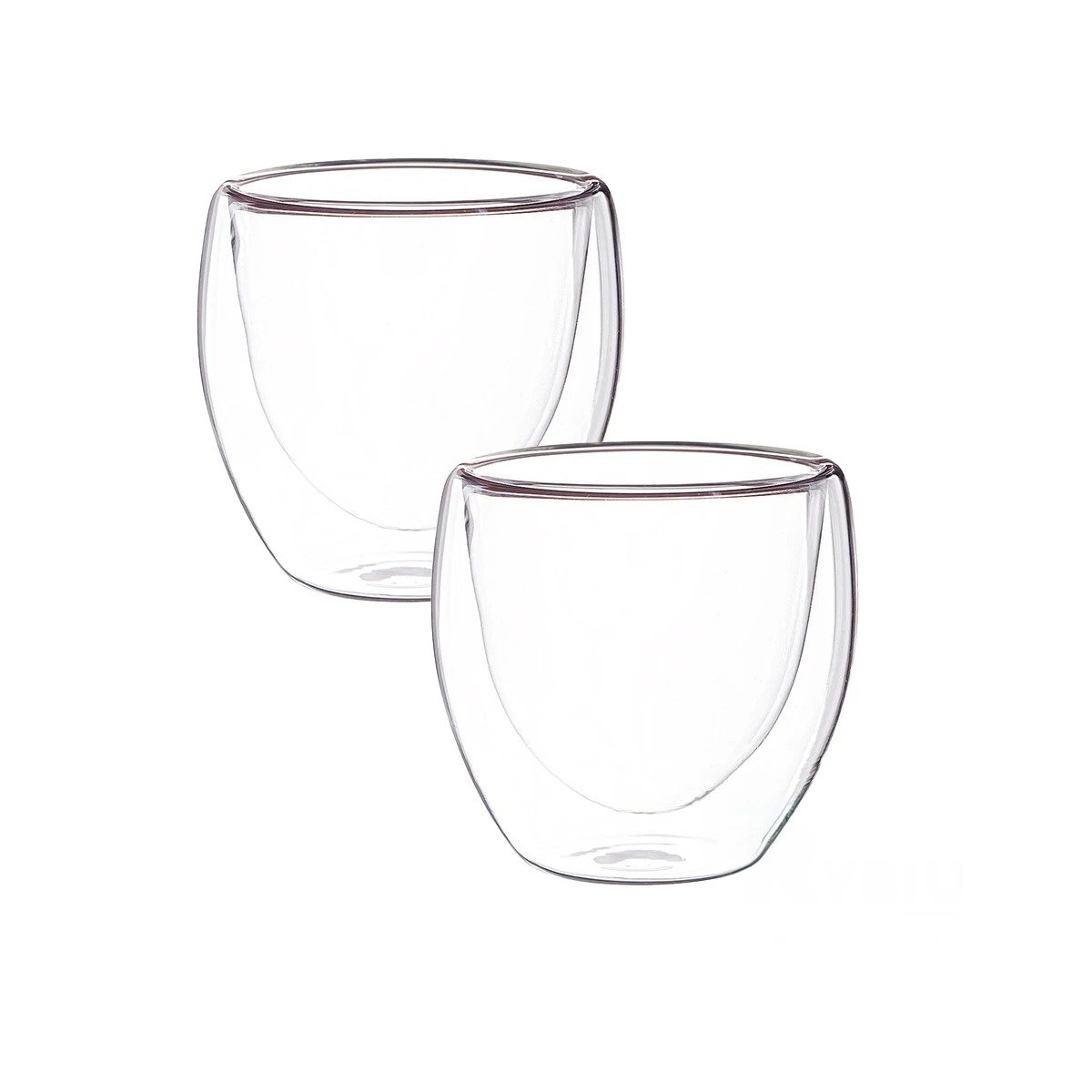 BLANCO VASO DOBLE CAPA 460 ML TRANSPARENTE PIEZA ELEGANTE DECORATIVA Y+LIGAS REGALO - 5