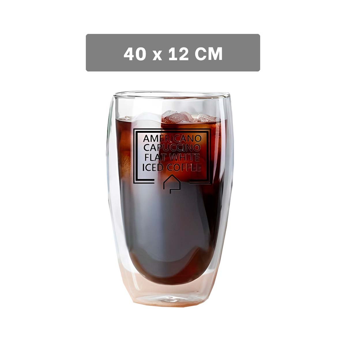 PACK6 TAZA EN VIDRIO DOBLE CAPA PARA FRAPPUCCINO DE 450 ML COLOR TRANSPARENTE - 4
