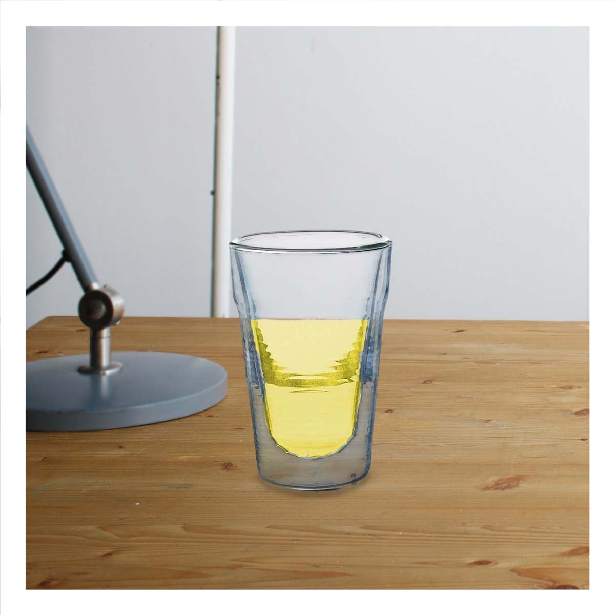 VASO 260ML DE VIDRIO BOROSILICATO TRANSPARENTE CON SISTEMA DOBLE CAPA Y+PAPEL REGALO - 1