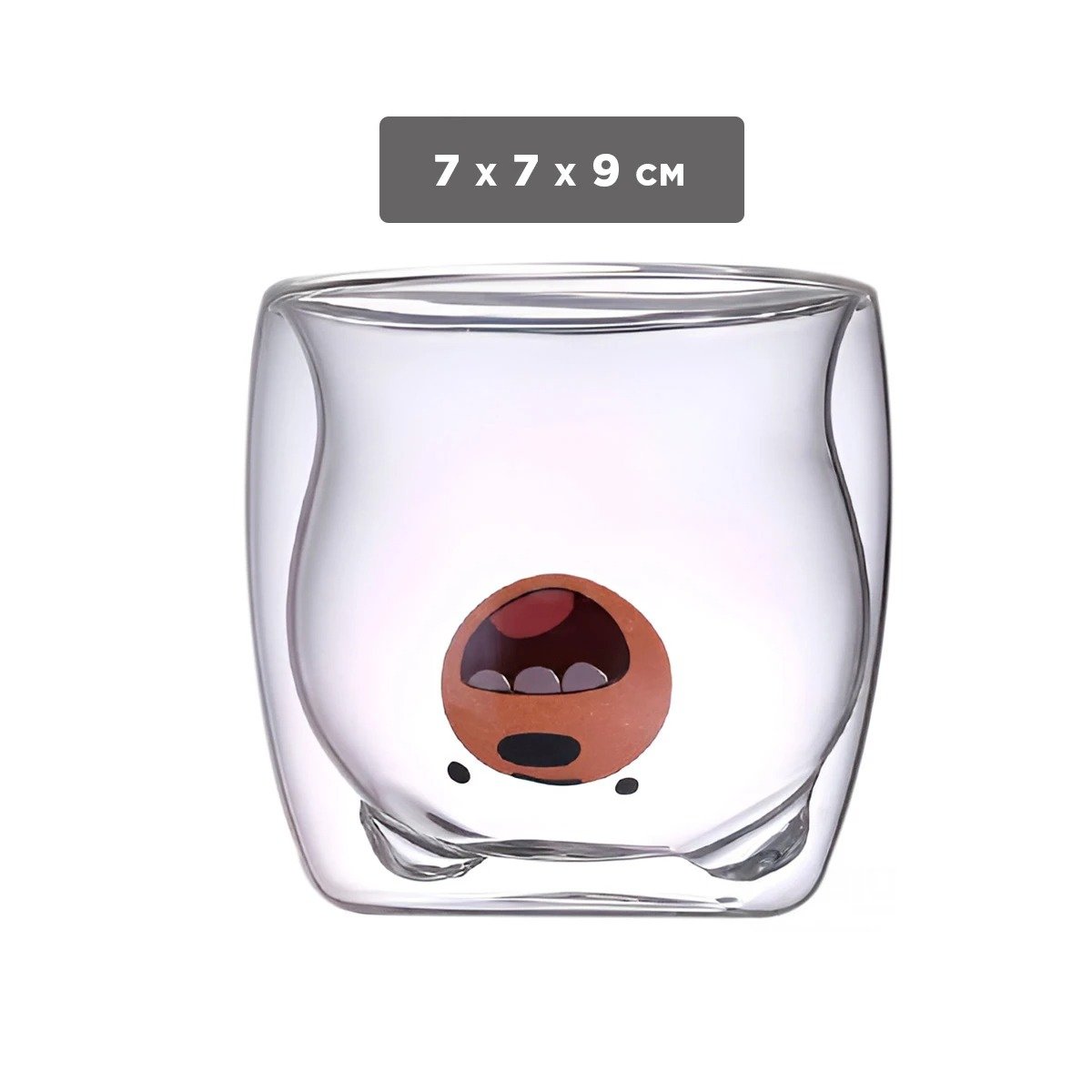 PACK12 TAZA MODELO DOBLE CAPA DE VIDRIO BOROSILICATO EN COLOR TRANSPARENTE Y+PAPEL REGALO - 4