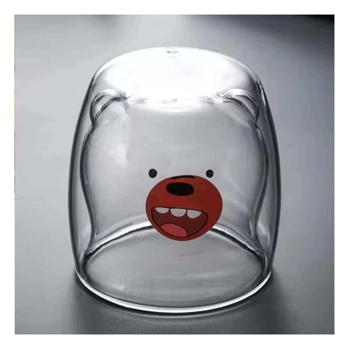 PACK12 TAZA MODELO DOBLE CAPA DE VIDRIO BOROSILICATO EN COLOR TRANSPARENTE Y+PAPEL REGALO - 5