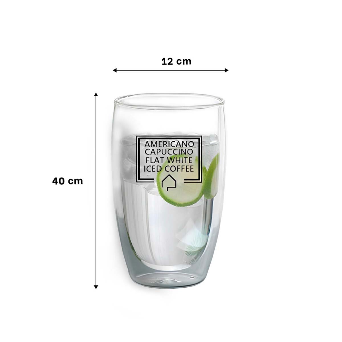 VASO 450 ML PARA FRAPPUCCINO EN COLOR TRANSPARENTE CON CUERPO DOBLE CAPA DE VIDRIO - 4