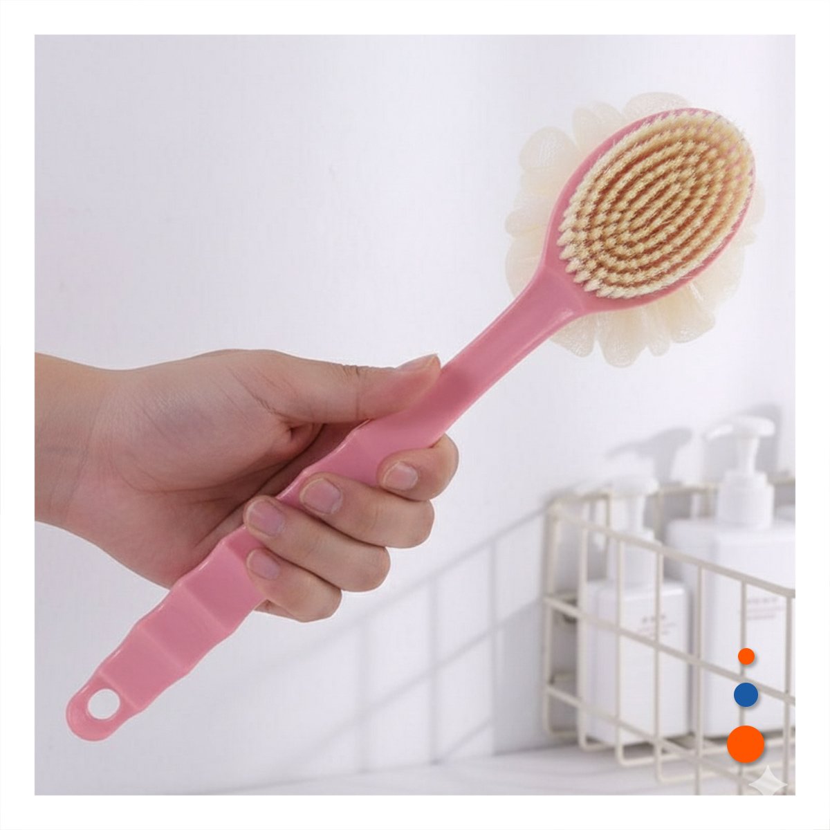 PACK12 REPUESTO DOBLE CABEZALES ROSADO 36CM PARA BANO DIARIO Y+REGALO STICKER - 5