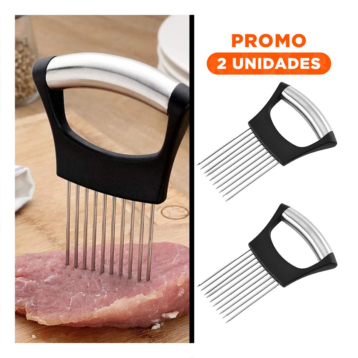 PACK2 APARATO DE AGUJAS PARA FRUTAS Y VERDURAS PARA PREPARACION DE FRUTAS Y+REGALO STICKER - 1