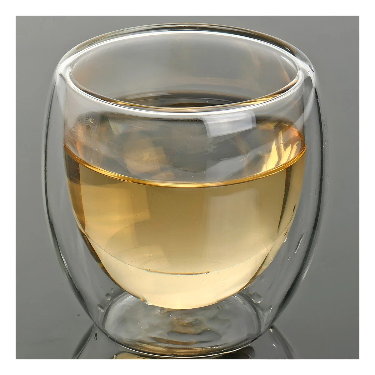 PACK12 ELEGANTE VASO DOBLE CAPA 460 ML TRANSPARENTE DECORACION HOGAR Y+PAPEL REGALO - 3