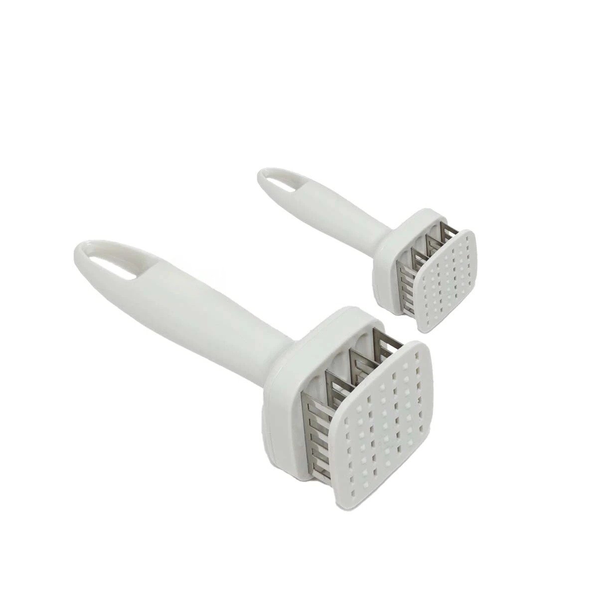 MARTILLO ABLANDADOR DE CARNE BLANCO PARA PREPARACION DE CARNES Y BOCADILLOS Y+LIGAS REGALO - 5