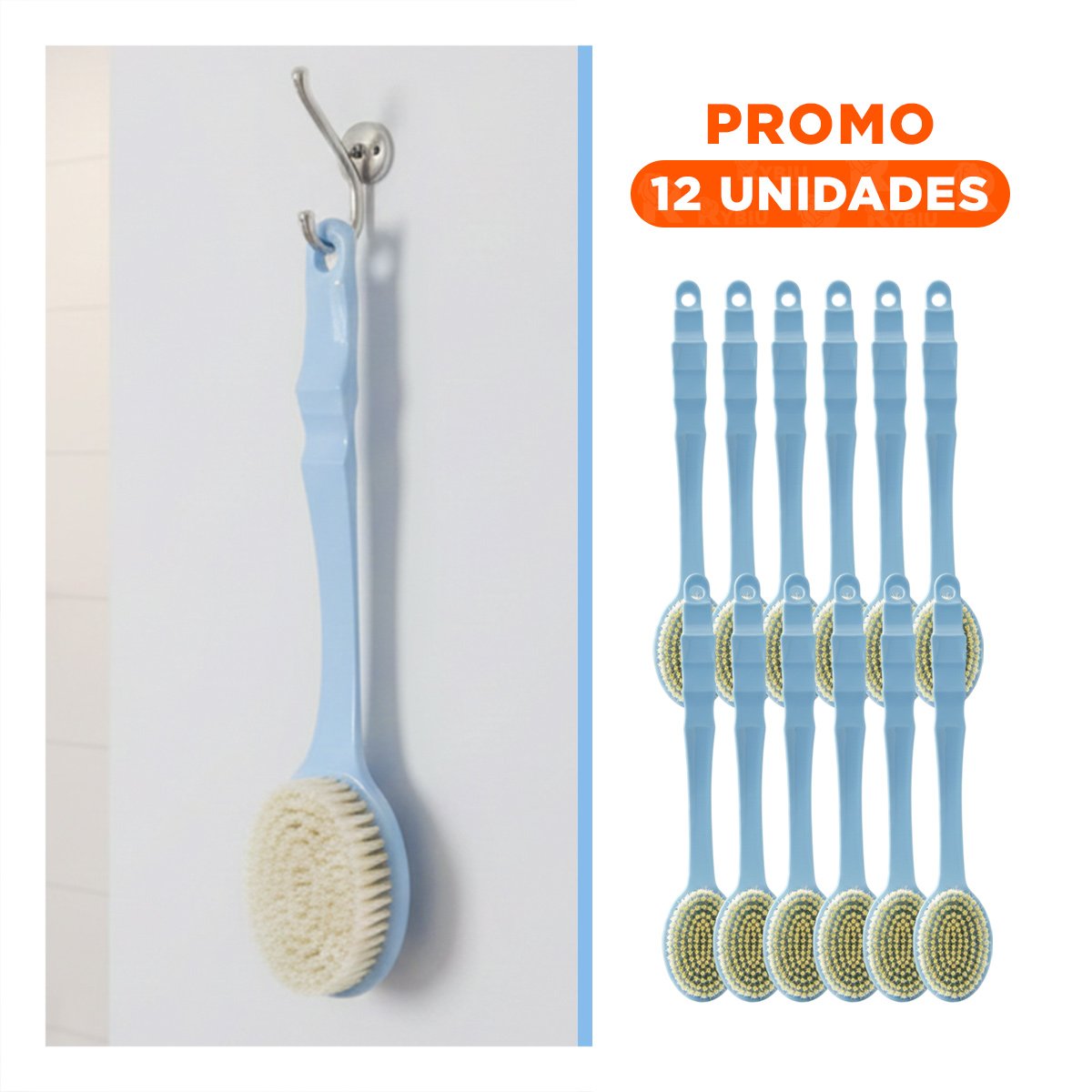 PACK12 BROCHA HIGIENE AZUL 36CM UN CABEZAL FACIL DE USAR - 1