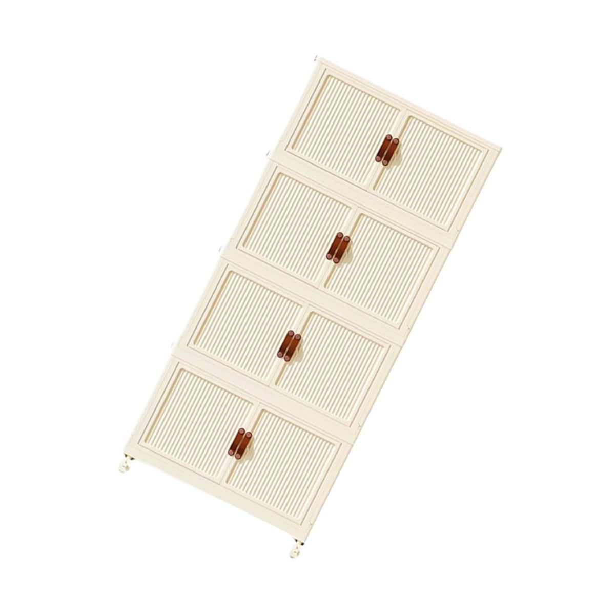 MUEBLE PLEGABLE 4 NIVELES BEIGE ESTANTE ORGANIZADOR DE DORMITORIO Y+REGALO STICKER - 1
