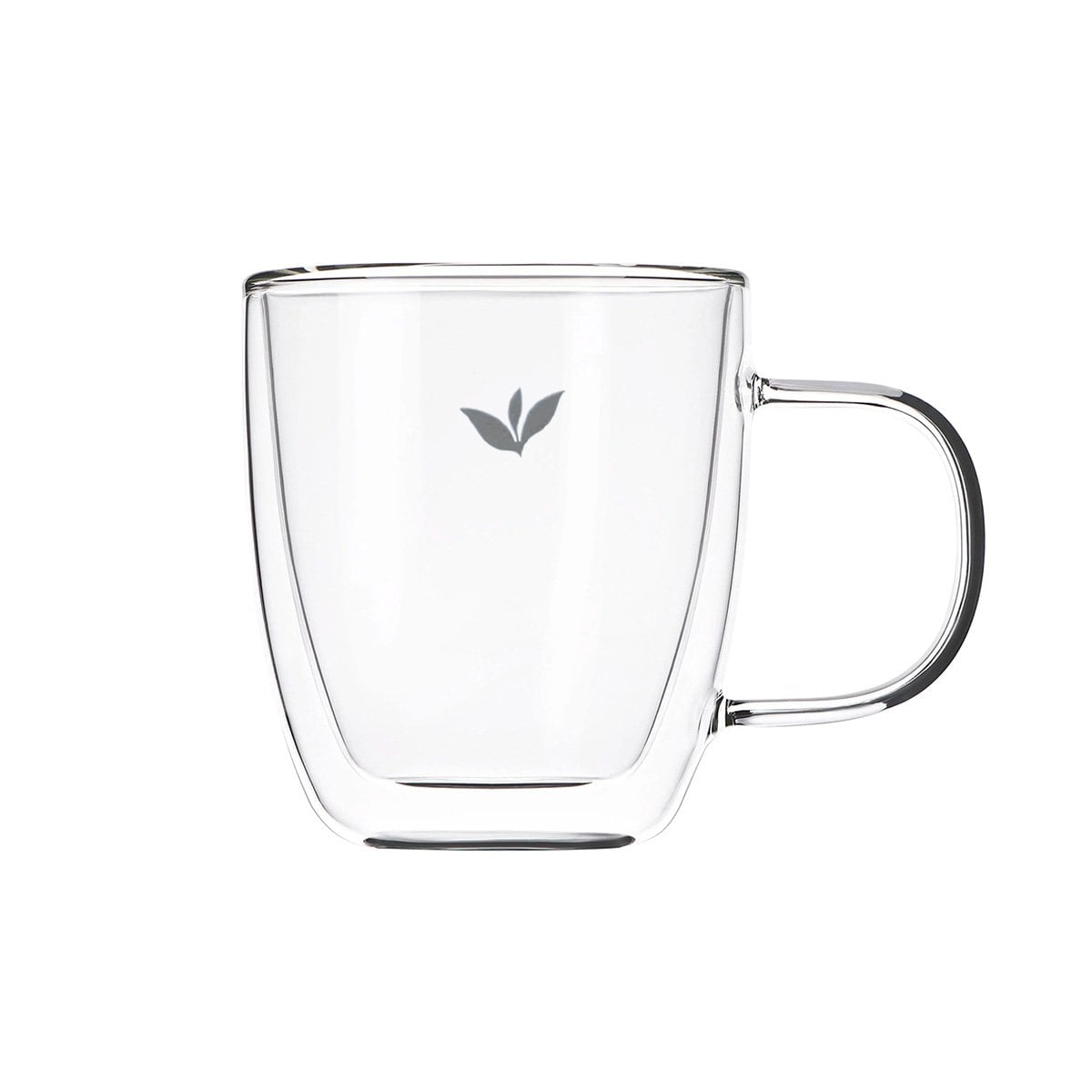 PACK6 VASO DE 8X5,6X11CM PARA DE 250ML VIDRIO TRANSPARENTE CON HOJITAS Y+REGALO STICKER - 2