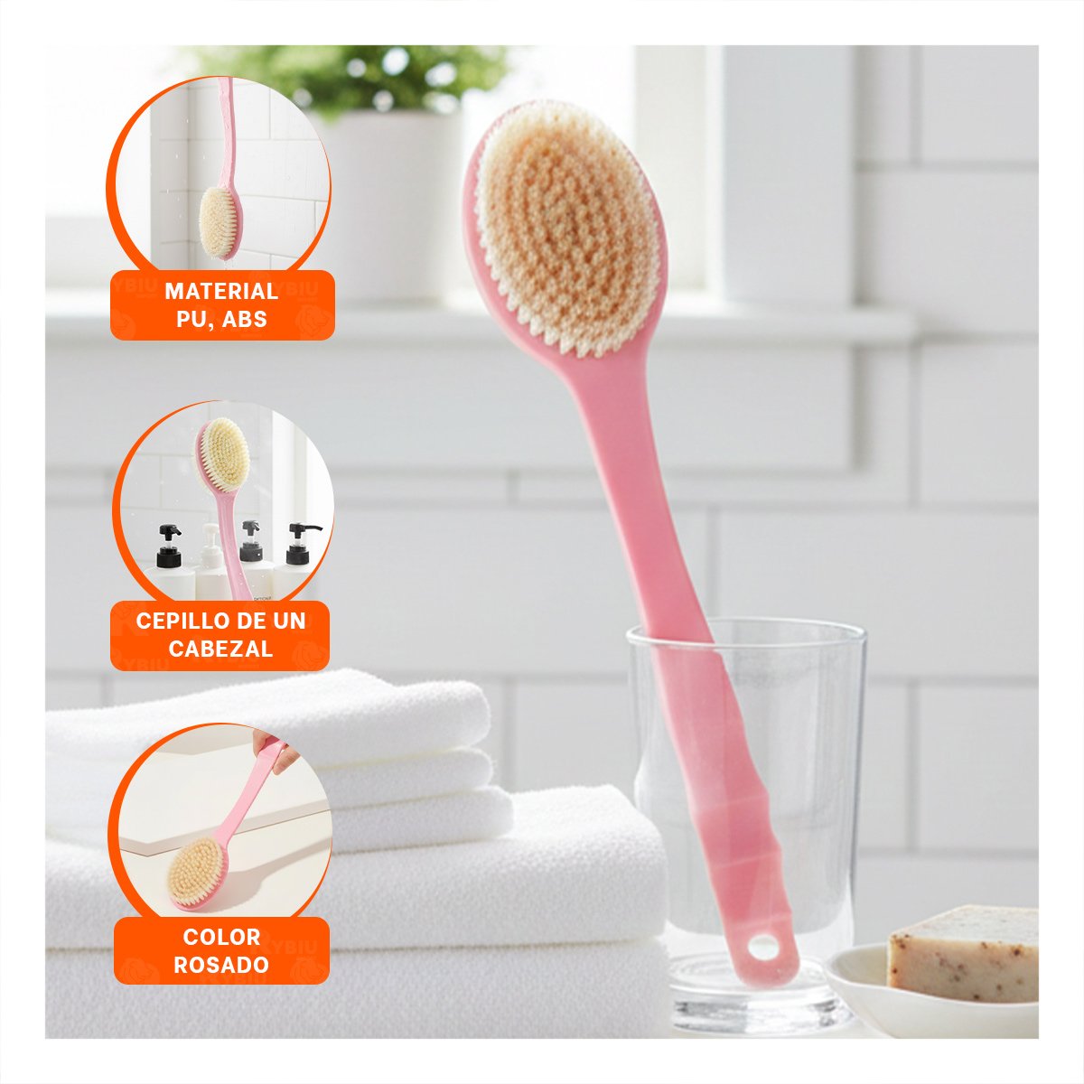 PACK12 REPUESTO SPA ROSADO 36CM UN CABEZAL PARA RELAJACION TOTAL Y+PAPEL REGALO - 3